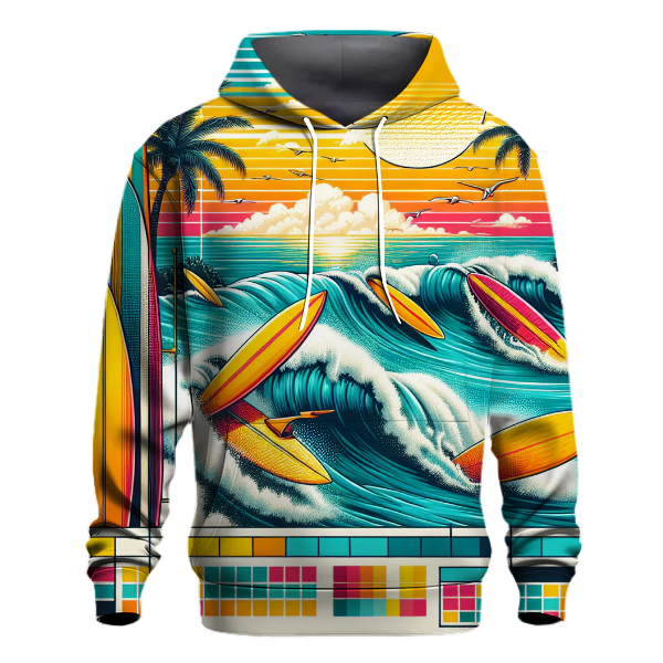 Retro Wave Surf Hoodie