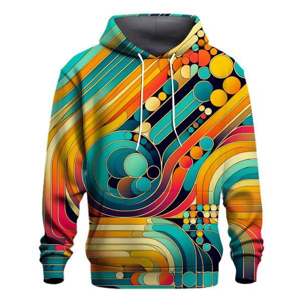 Funky Geometric Circles Hoodie