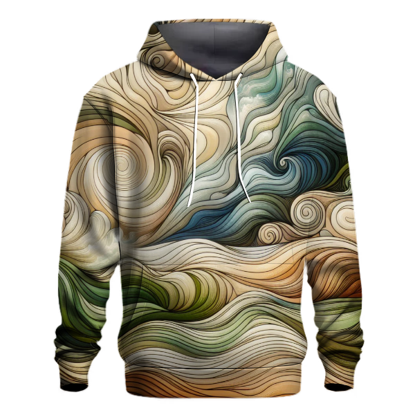 Earthy Tone Swirls Hoodie
