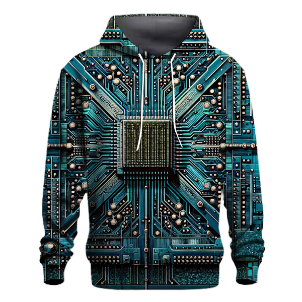 Retro Tech Circuitry Hoodie