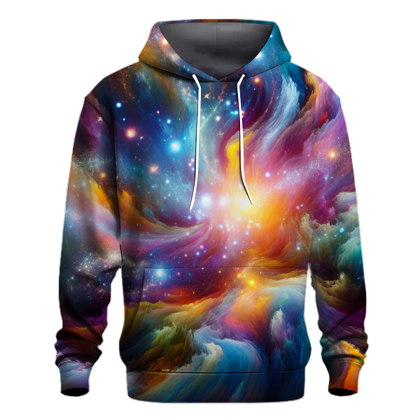 Artistic Cosmic Swirls Hoodie
