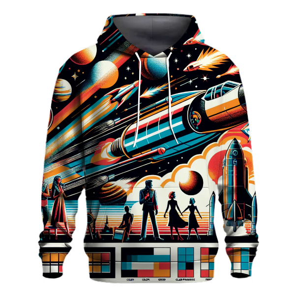 Retro Futuristic Voyage Hoodie