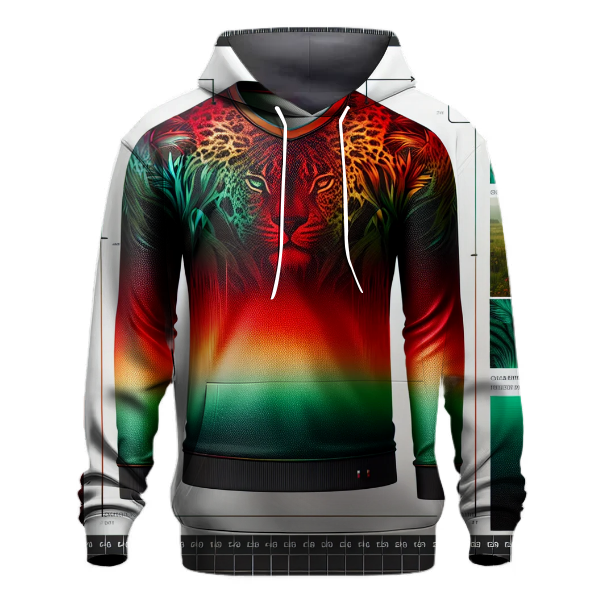 Fiery Jungle Gradient Hoodie