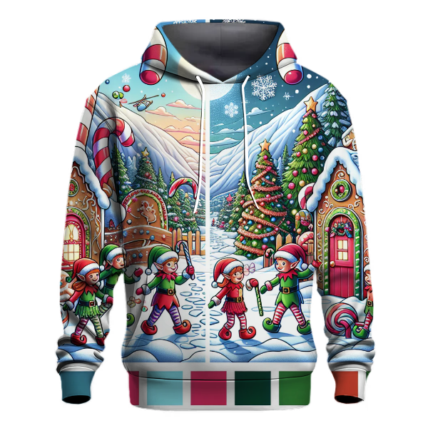 North Pole Candy Cane Land Hoodie