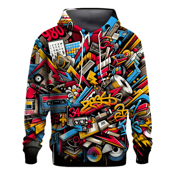 Colorful Graffiti Style Hoodie