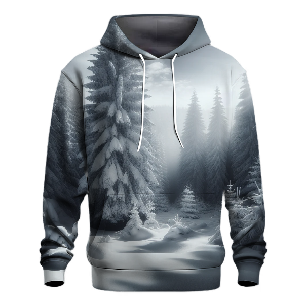 Frosted Winter Pines Hoodie