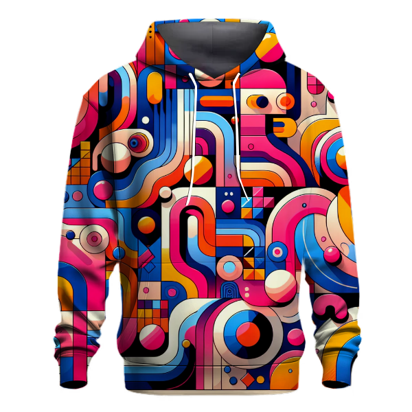 Colorful Abstract Shapes Hoodie