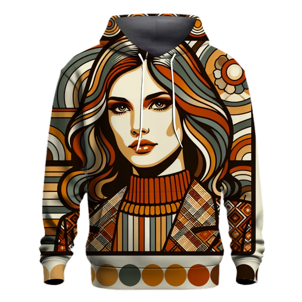 Chic Retro Plaid Hoodie