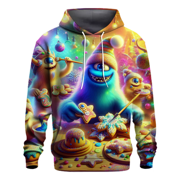 Cheerful Christmas Cookie Monsters Hoodie
