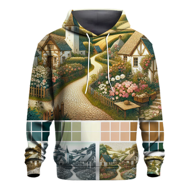 Charming Village Scenes Hoodie