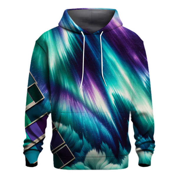 Aurora Borealis Tie-dye Design Hoodie