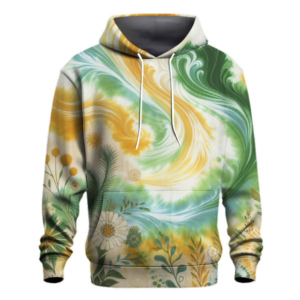 Sunshine Meadow Tie-dye Design Hoodie
