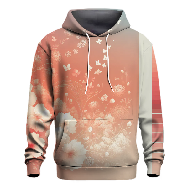 Blossom Breeze Gradient Design Hoodie