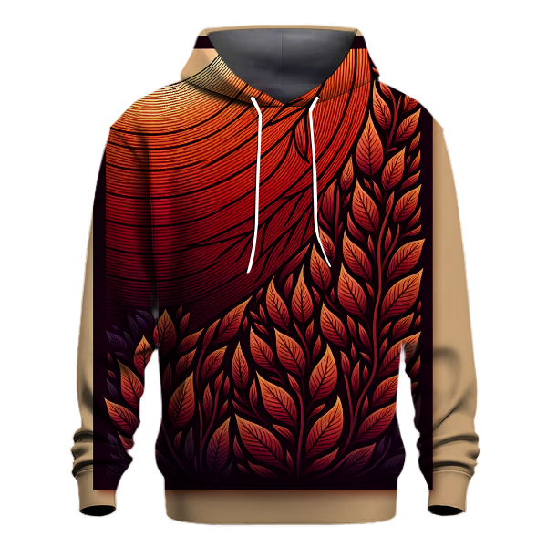 Bold Burgundy Sunset Hoodie
