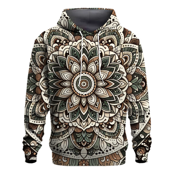 Earthy Mandala Serenity Hoodie