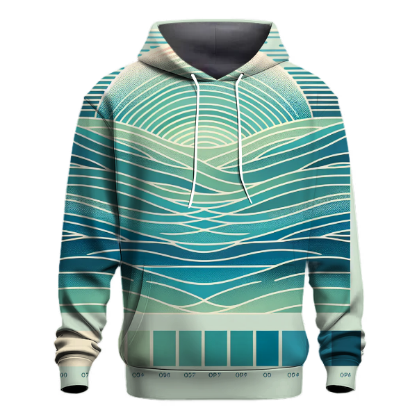 Ocean Breeze Gradient Design Hoodie