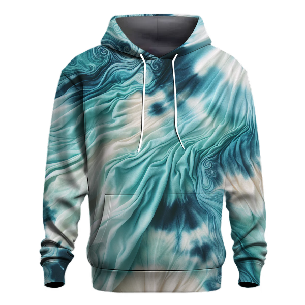 Serene Waves Tie-Dye Design Hoodie