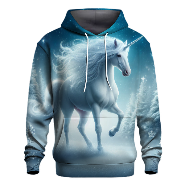 Magical Christmas Unicorn with Reindeer Horns Hoodie
