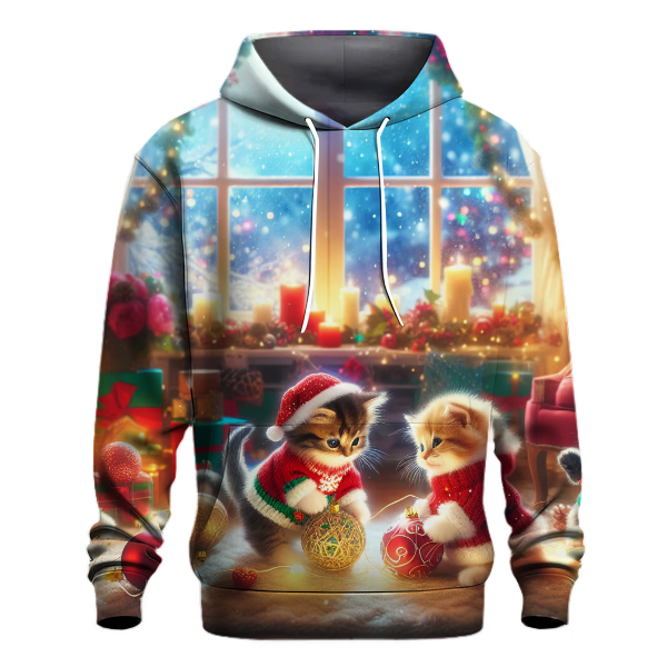 Cozy Christmas Kittens Hoodie