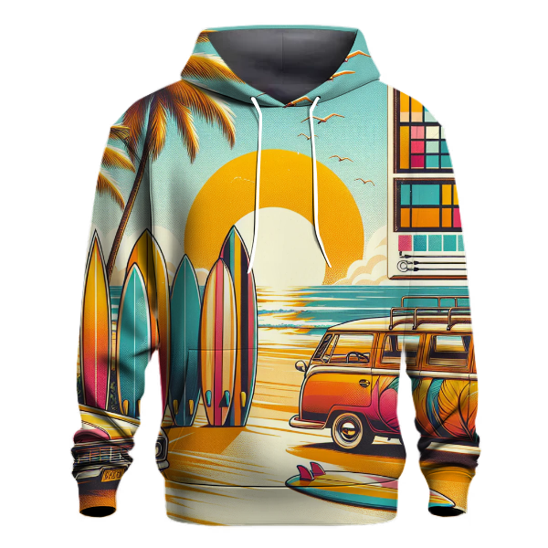 Retro Wave Summer Vibes Hoodie