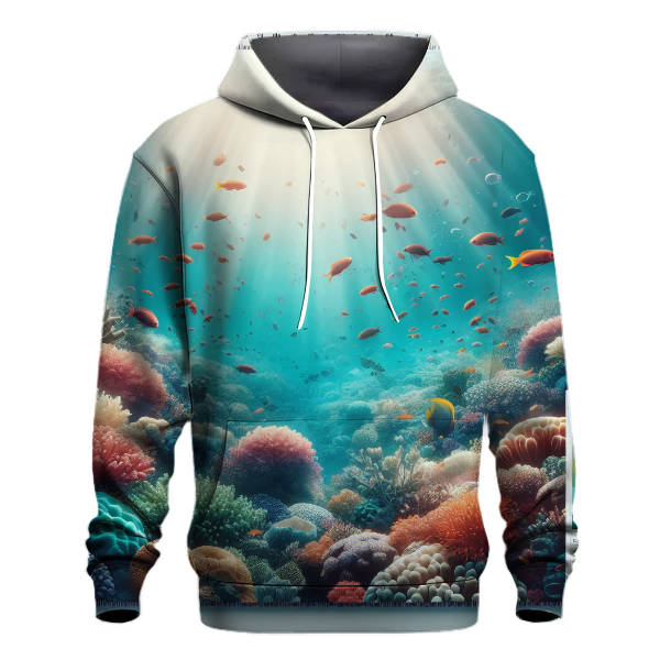 Elegant Ocean Coral Reef Hoodie