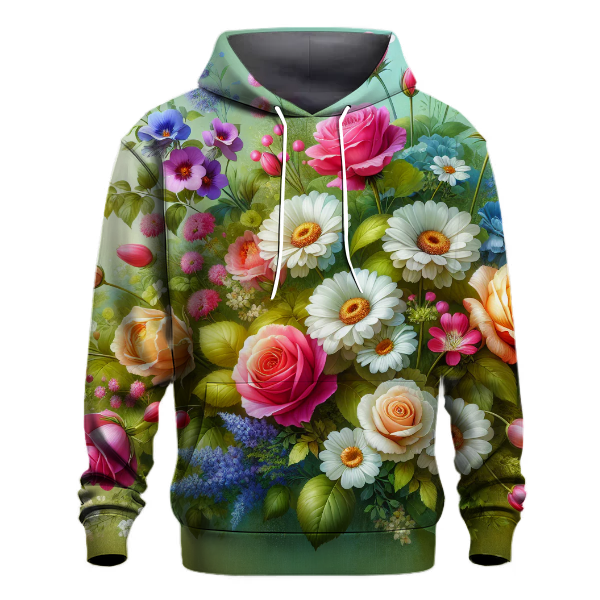 Radiant Floral Fusion Hoodie