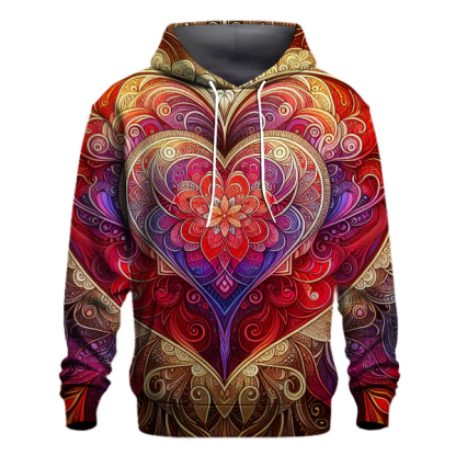 Hippie Heart Mandala Hoodie