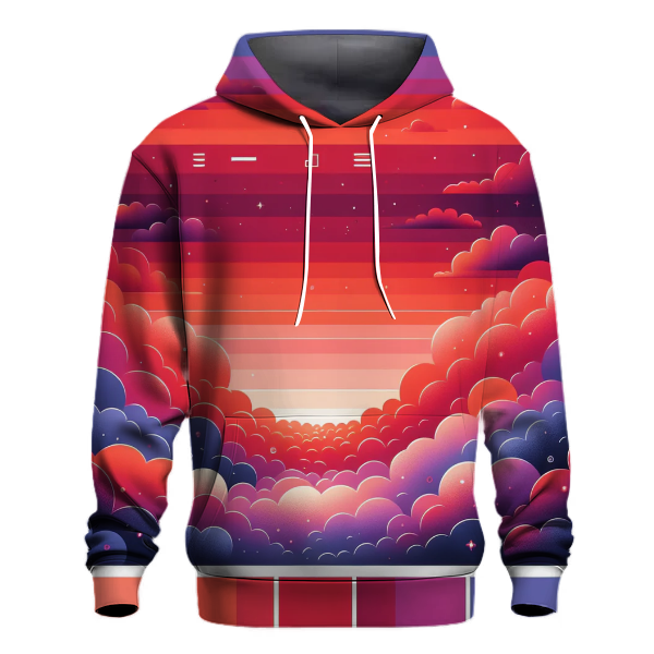 Coral Twilight Gradient Hoodie