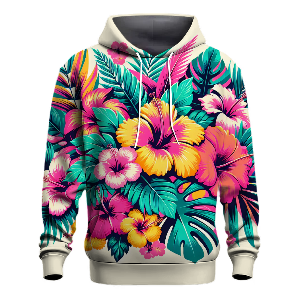 Vibrant 80s Tropics Hoodie