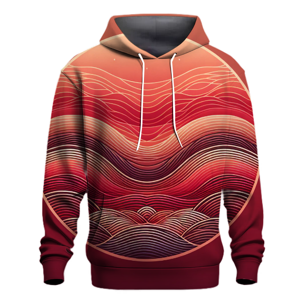 Crimson Horizon Gradient Hoodie