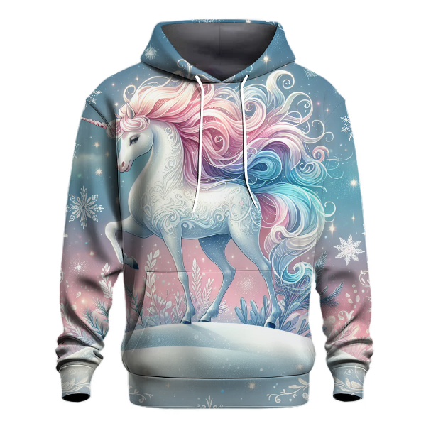 Winter Whimsical Unicorn Hoodie