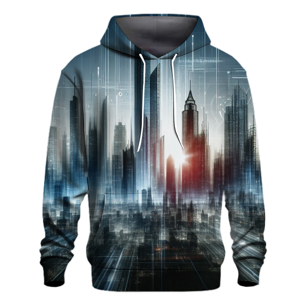 Futuristic Urban Skyline Hoodie