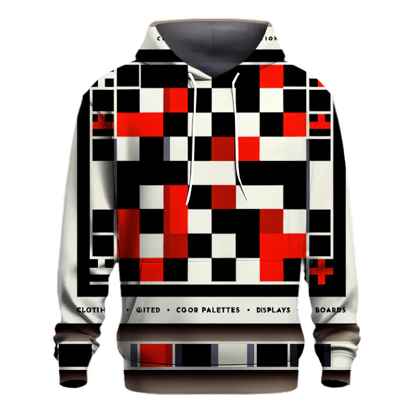Classic Checkerboard Design Hoodie
