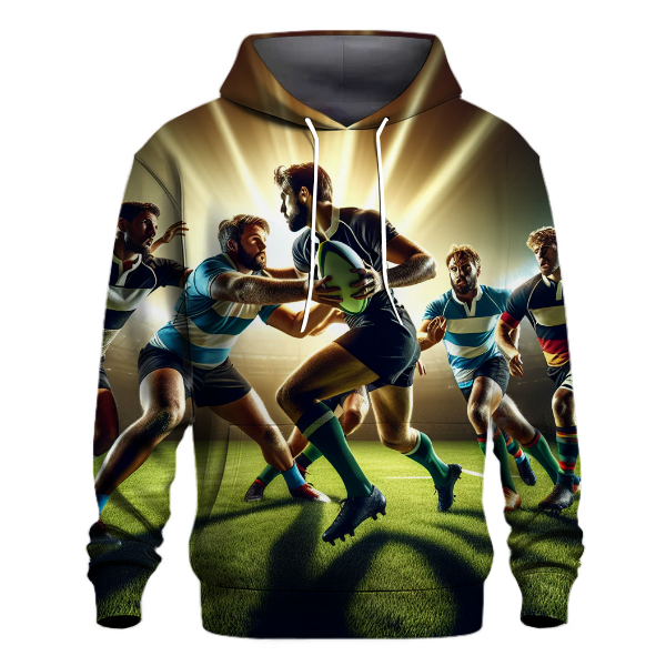 Dynamic Rugby Play Hoodie