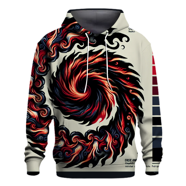 Fire Ember Swirl Hoodie