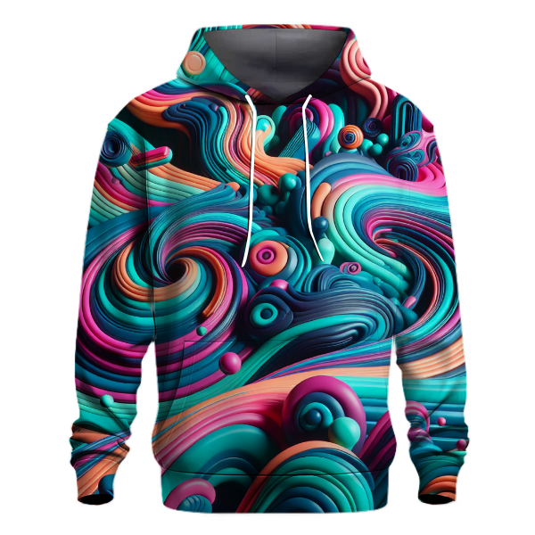Artistic Swirl Patterns Hoodie
