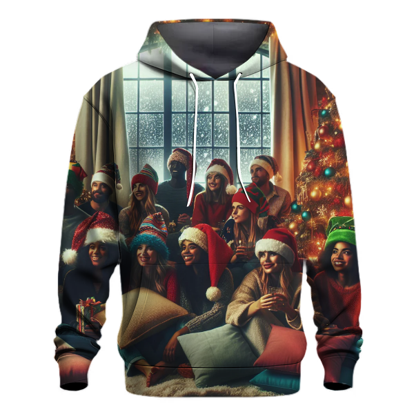 Festive Holiday Pajama Party Hoodie