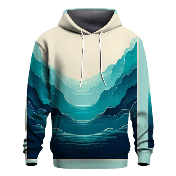 Oceanic Waves Fade Hoodie