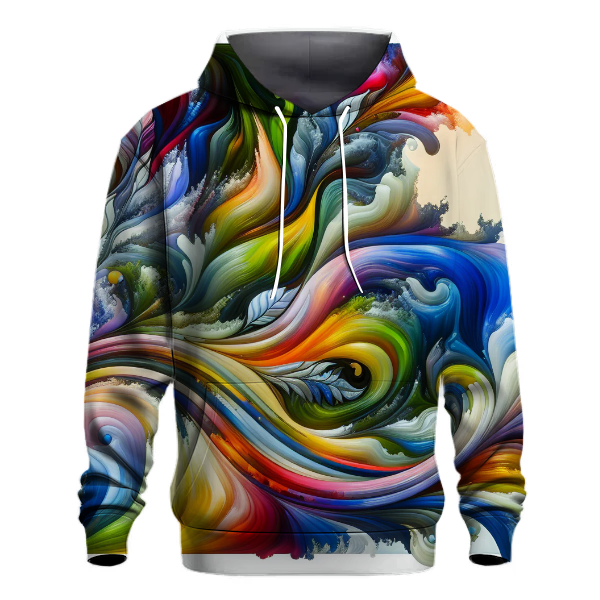 Abstract Nature Fusion Hoodie