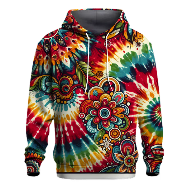 Bold Rainbow Tie-Dye Hoodie