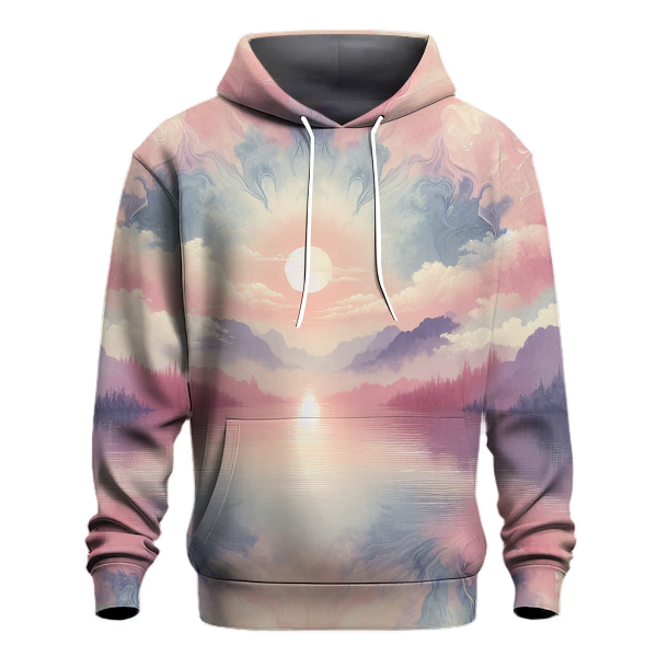 Pink Sunrise Reflection Hoodie