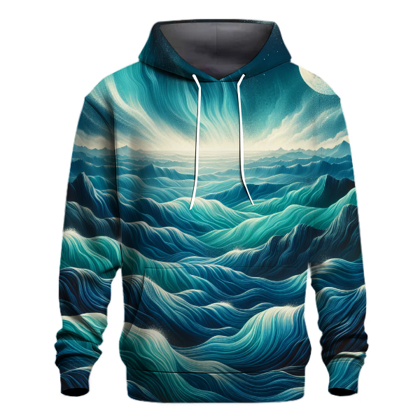 Midnight Waves Tie-dye Design Hoodie