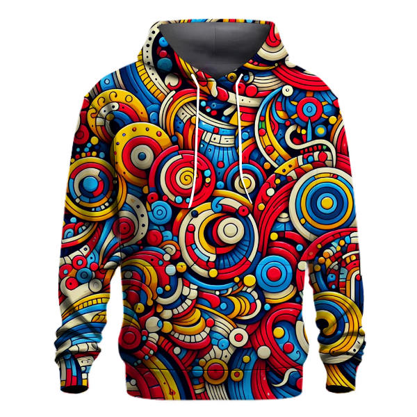 Colorful Whimsical Patterns Hoodie