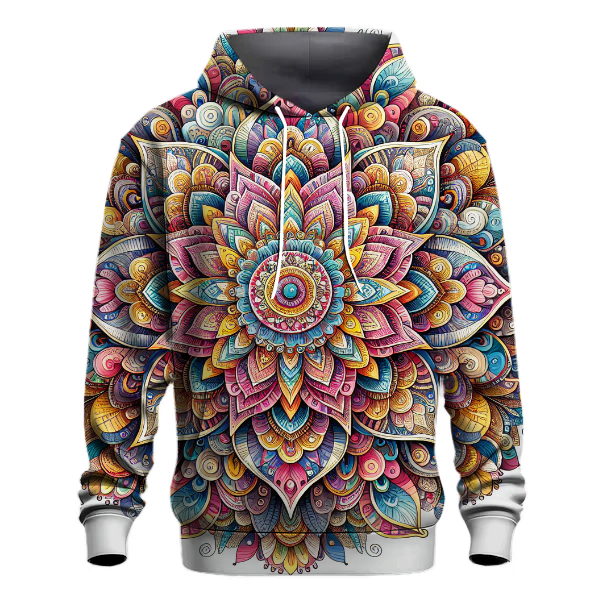 Artful Floral Mandala Hoodie