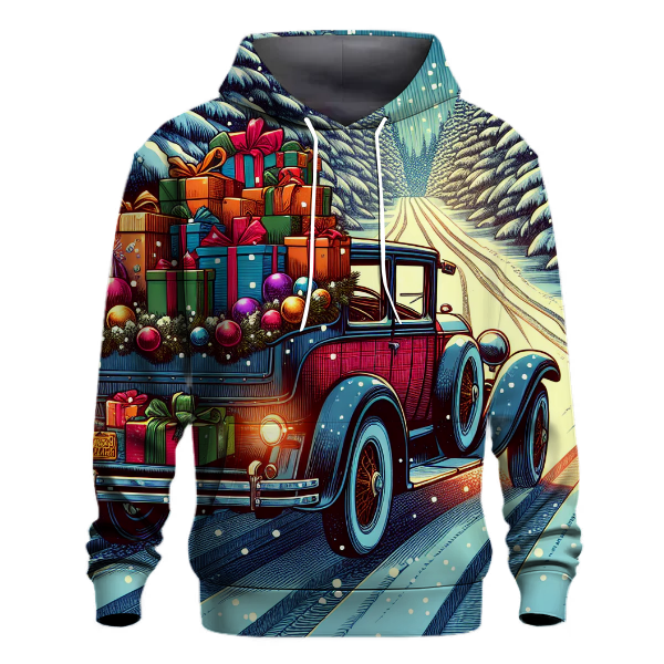 Jingle Bells Retro Car Hoodie