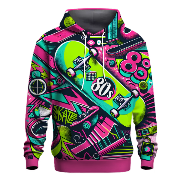 Classic 80s Skate Scene Hoodie
