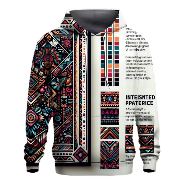 Retro Tribal Echo Hoodie
