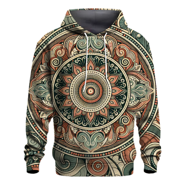 Earthy Bohemian Tapestry Hoodie