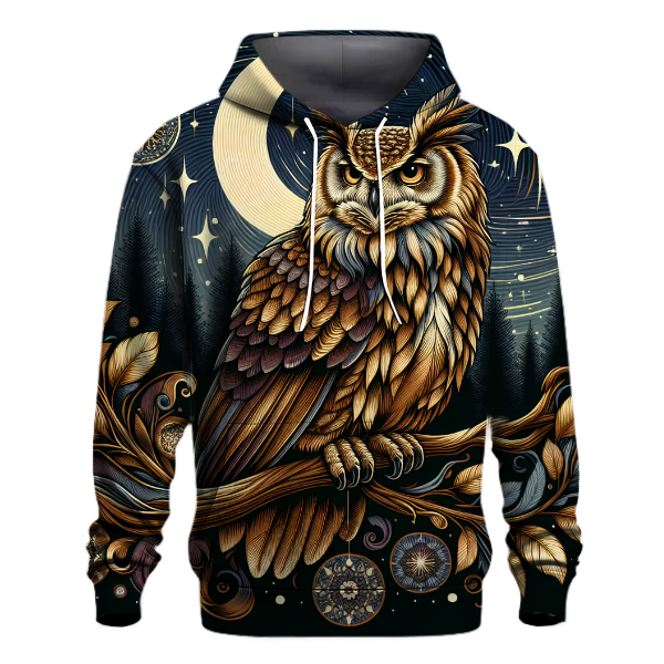 Celestial Owl Enchantment Hoodie