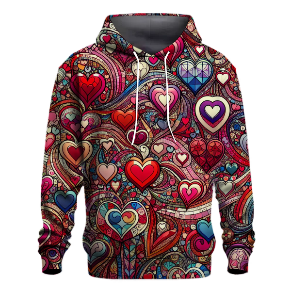 Hippie Love Hearts Hoodie